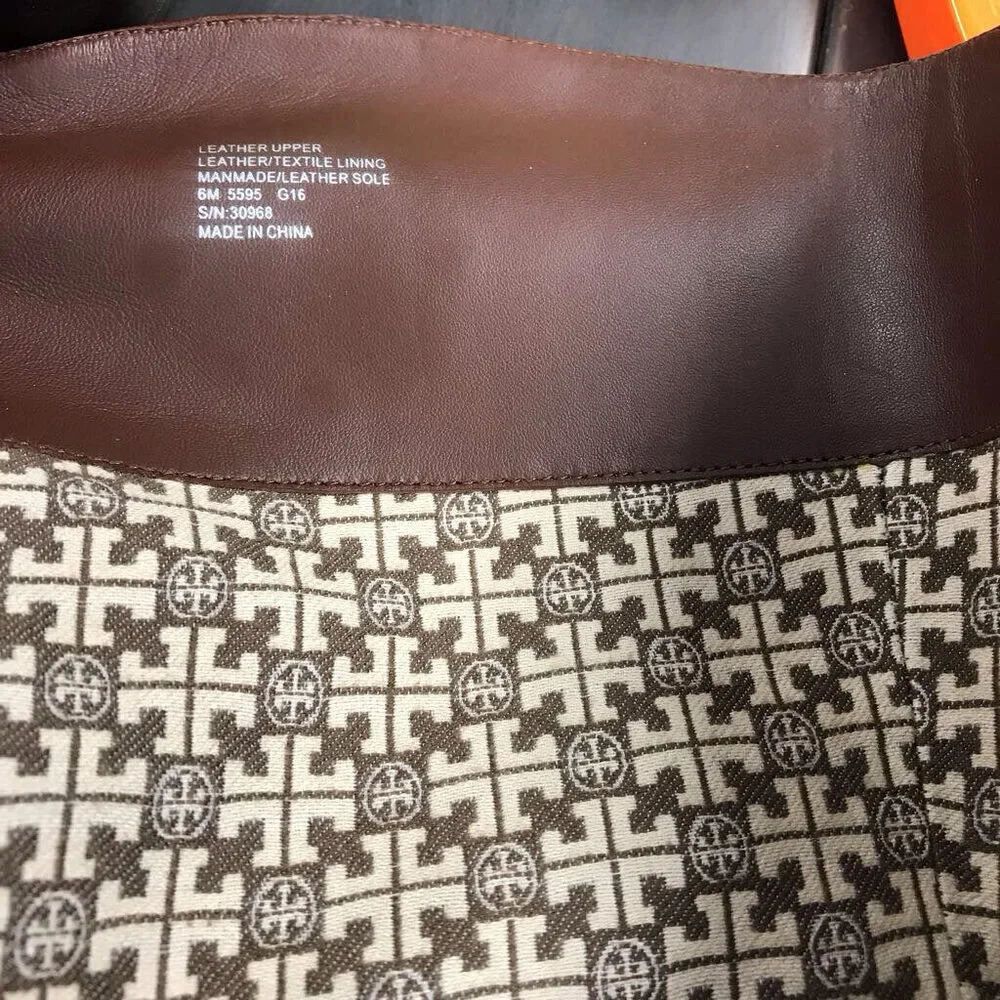 TORY BURCH COGNAC JUNCTION RIDING BOOT SIZE 6